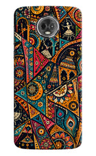 Folk Print Moto E5 Plus Back Cover