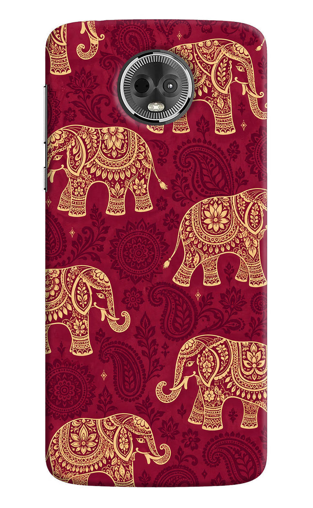 Maroon Elephant Moto E5 Plus Back Cover