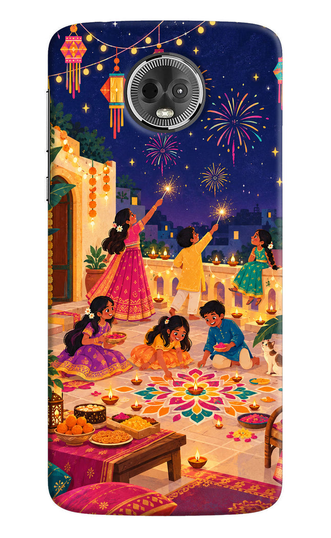 Diwali Night Moto E5 Plus Back Cover