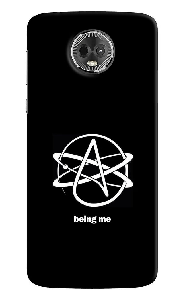 Atheist Symbol Moto E5 Plus Hard Case Back Cover by Casekaro