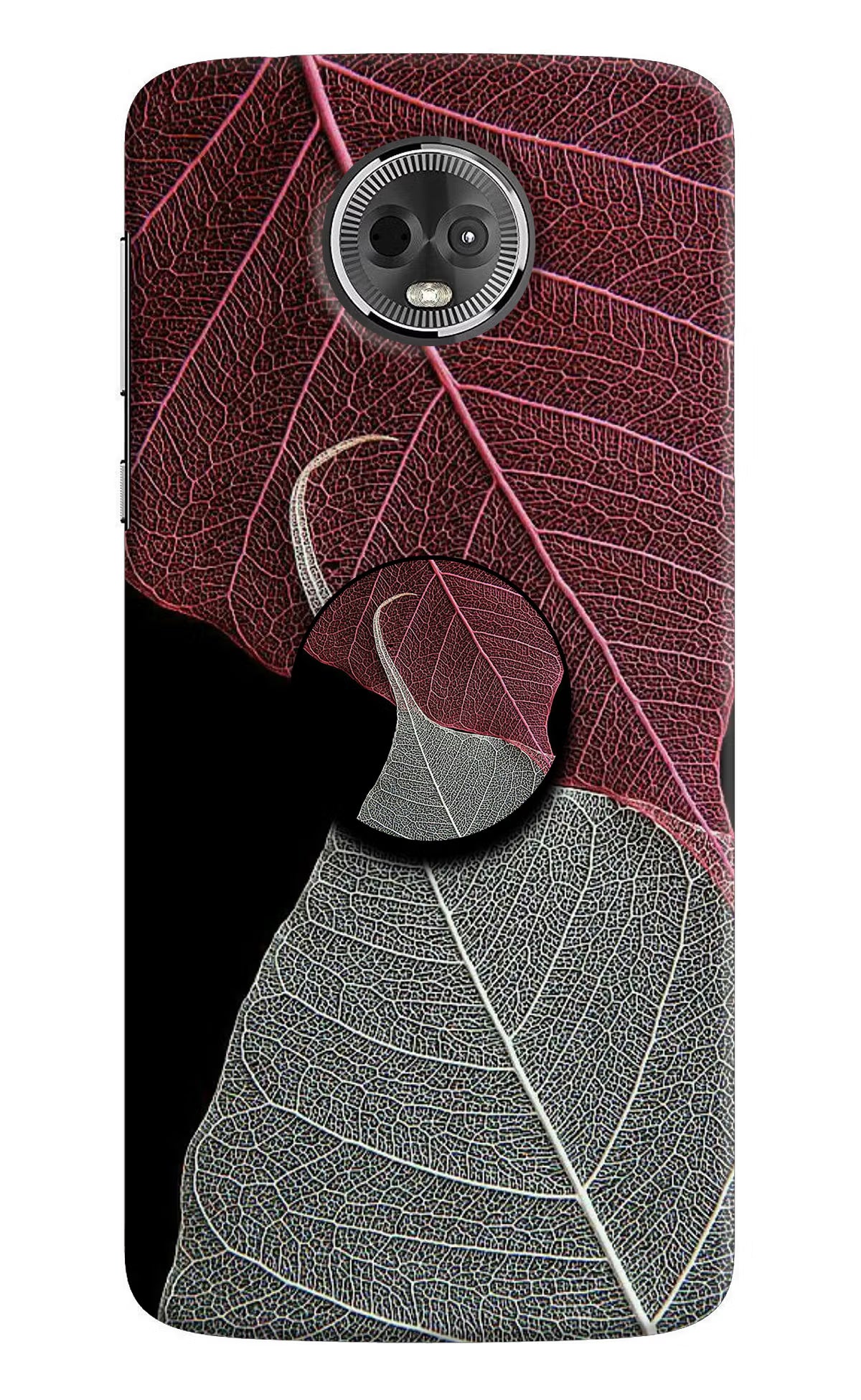 Leaf Pattern Moto E5 Plus Pop Case by Casekaro
