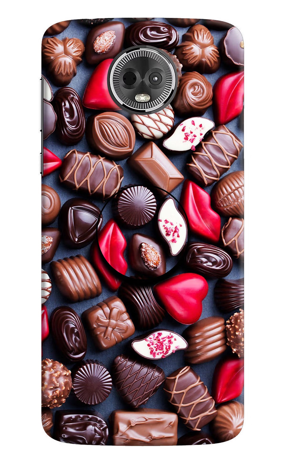 Chocolates Moto E5 Plus Pop Case by Casekaro