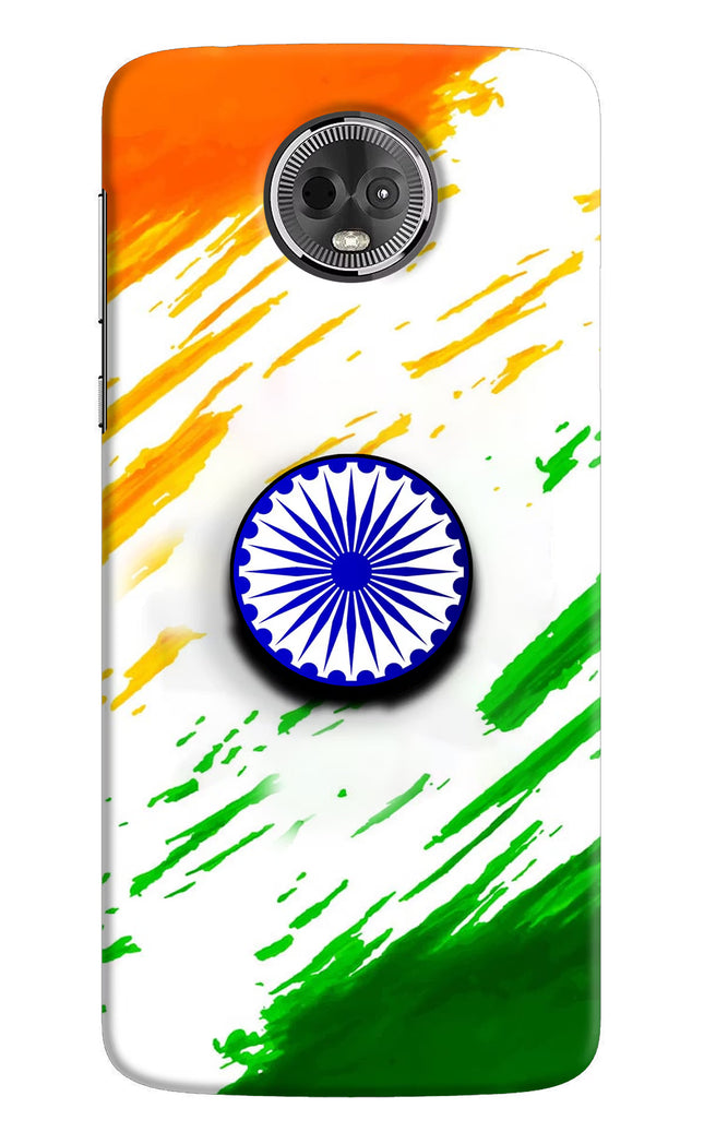Indian Flag Ashoka Chakra Moto E5 Plus Pop Case by Casekaro