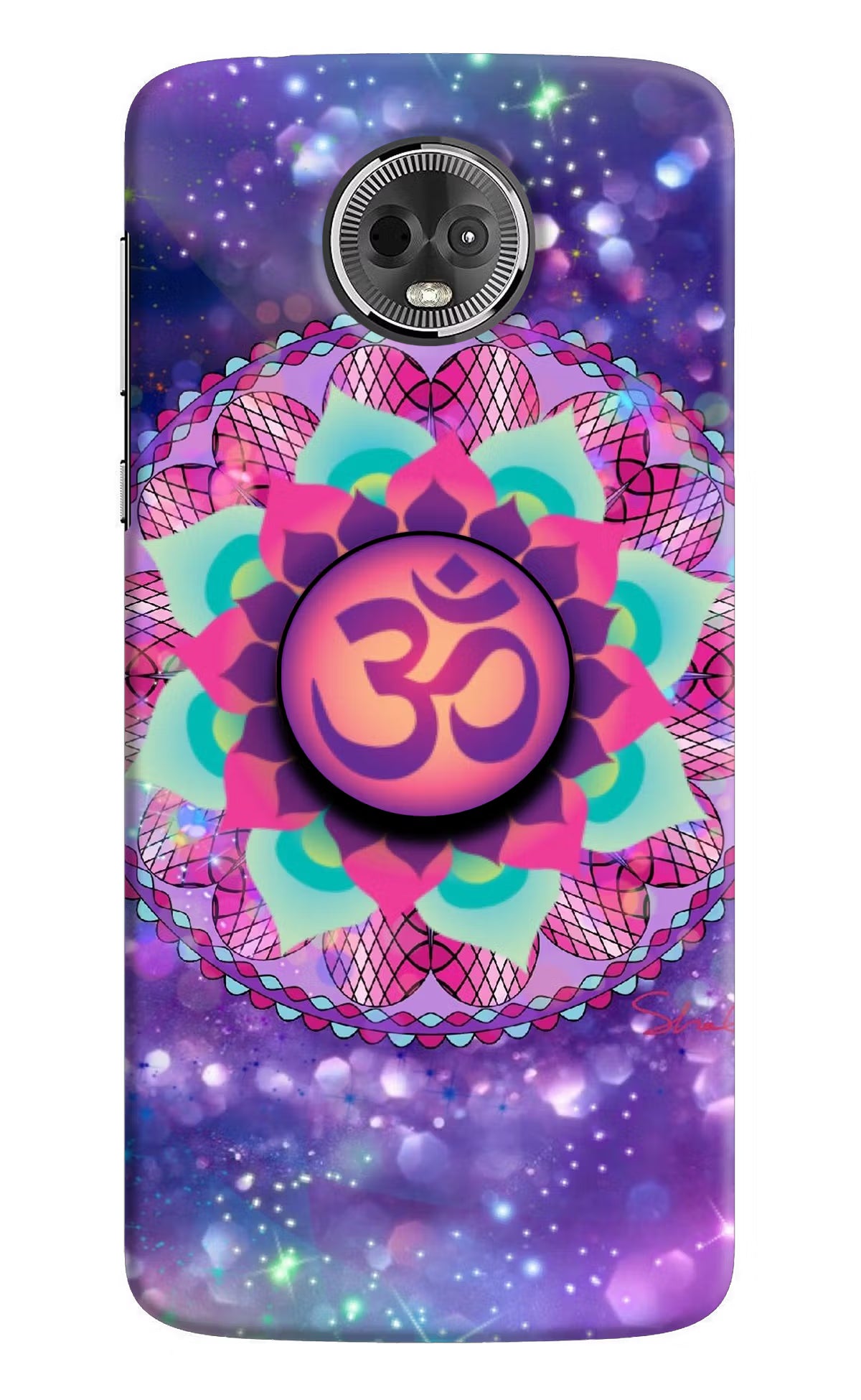 Om Purple Moto E5 Plus Pop Case by Casekaro