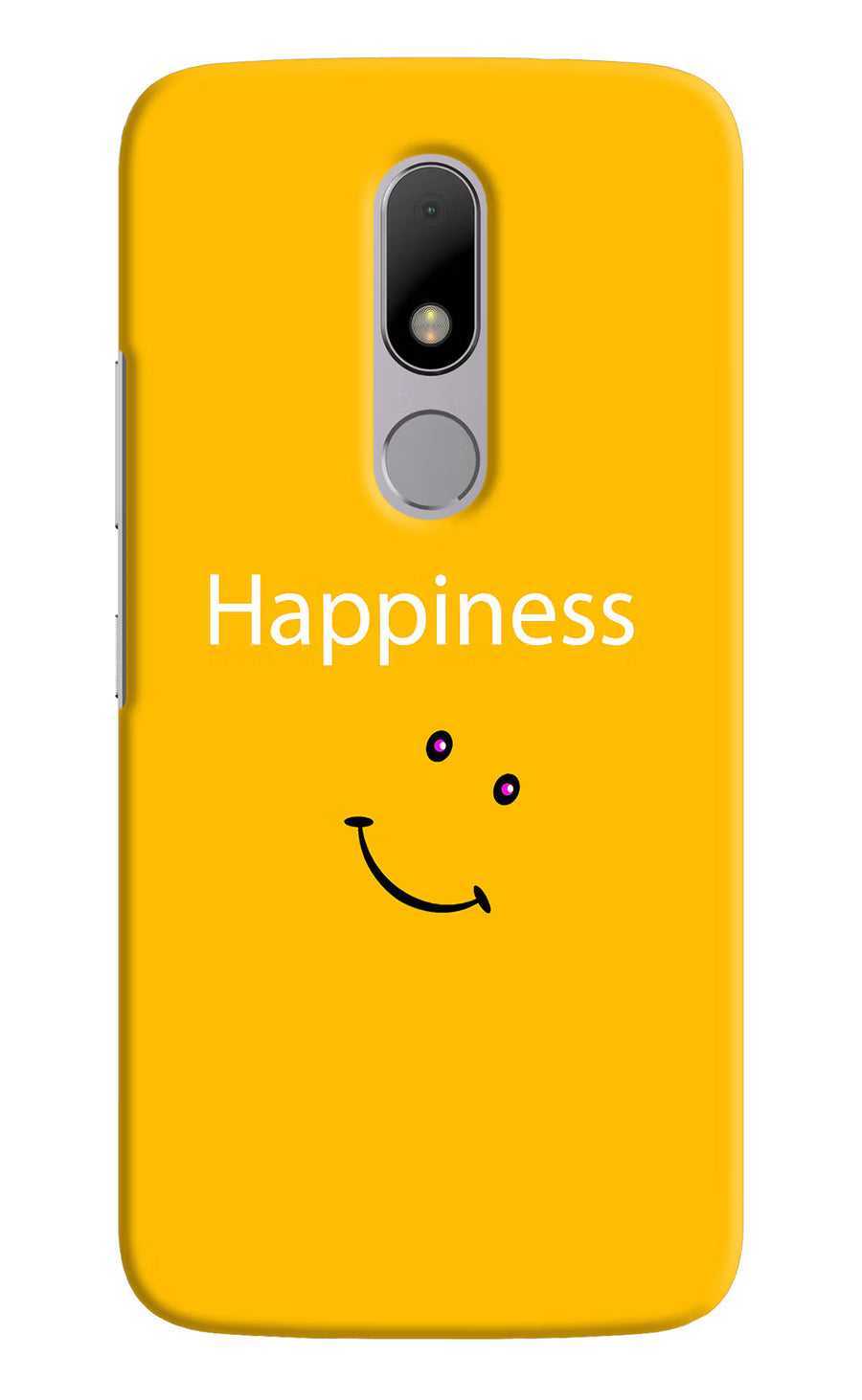 Happiness With Smiley Moto M Back Cover, Hard case