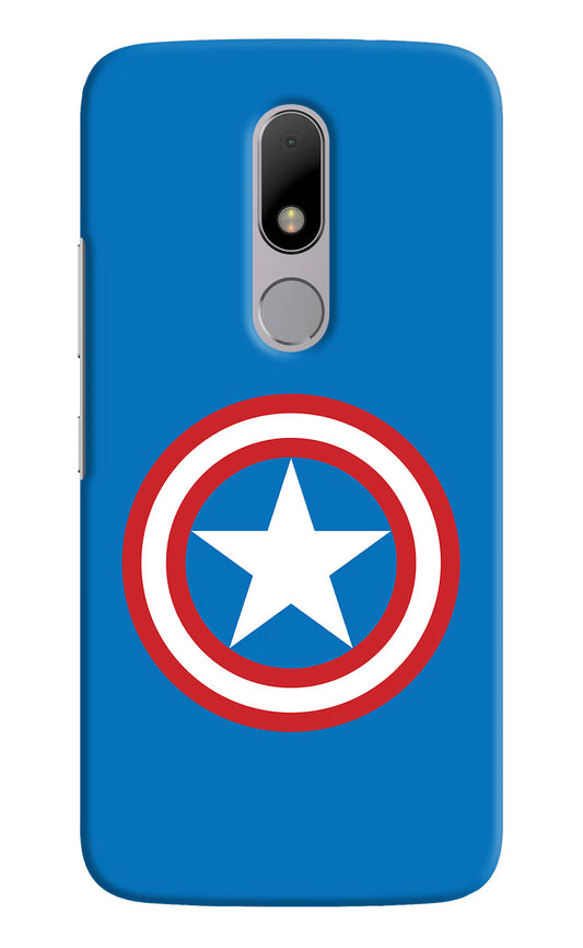 Captain America Logo Moto M Hard Case Back Cover by Casekaro