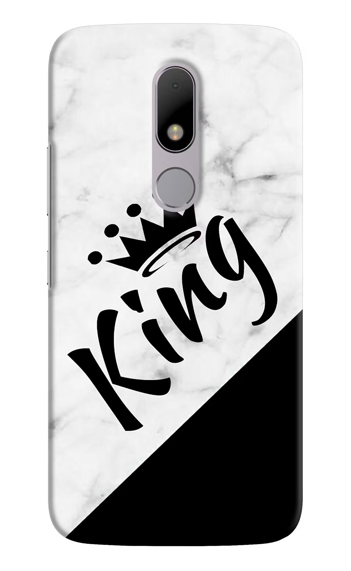 King Moto M Hard Case Back Cover by Casekaro