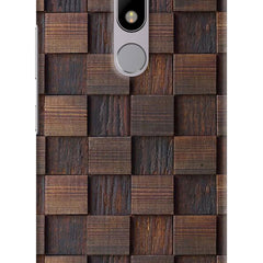 Wooden Cube Design Moto M Hard Case Back Cover by Casekaro