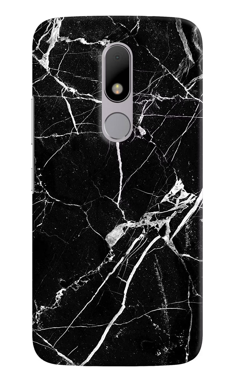 Black Marble Pattern Moto M Back Cover, Hard case