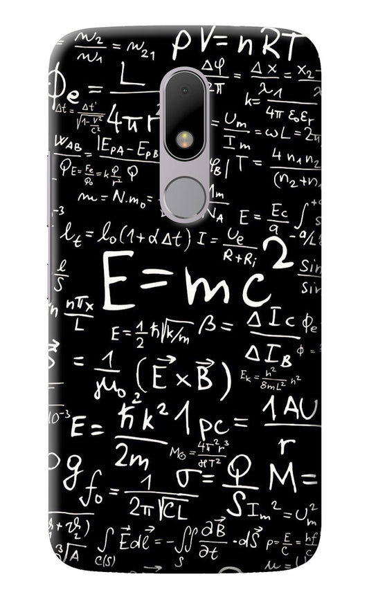 Physics Albert Einstein Formula Moto M Back Cover