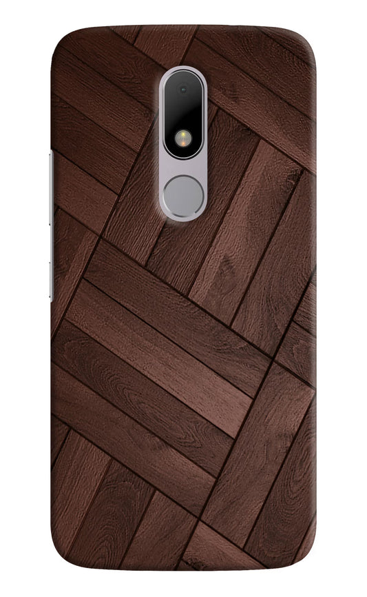 Wooden Texture Design Moto M Hard Case Back Cover by Casekaro