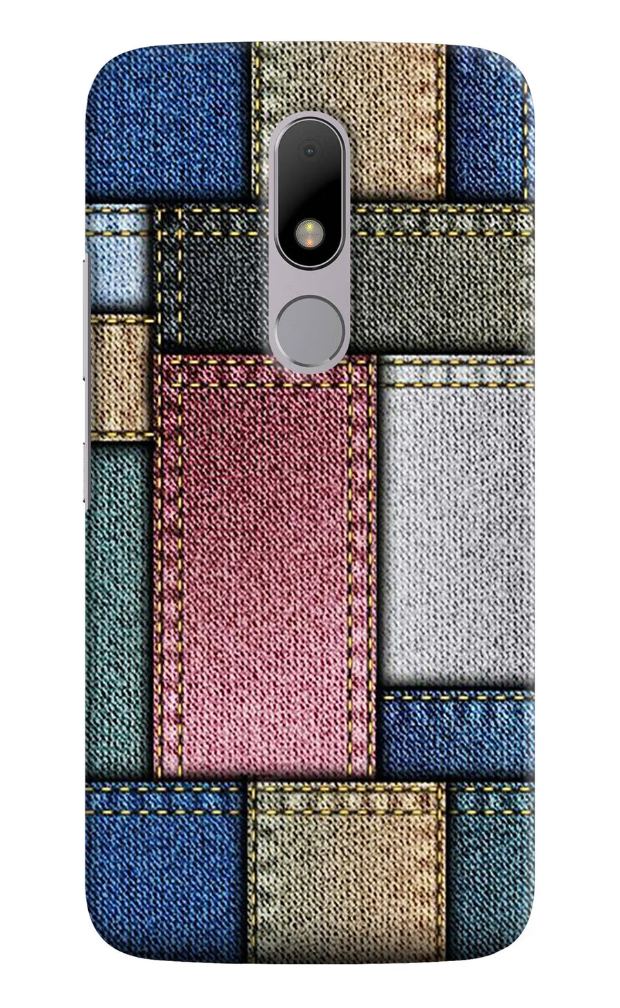 Multicolor Jeans Moto M Back Cover, Hard case