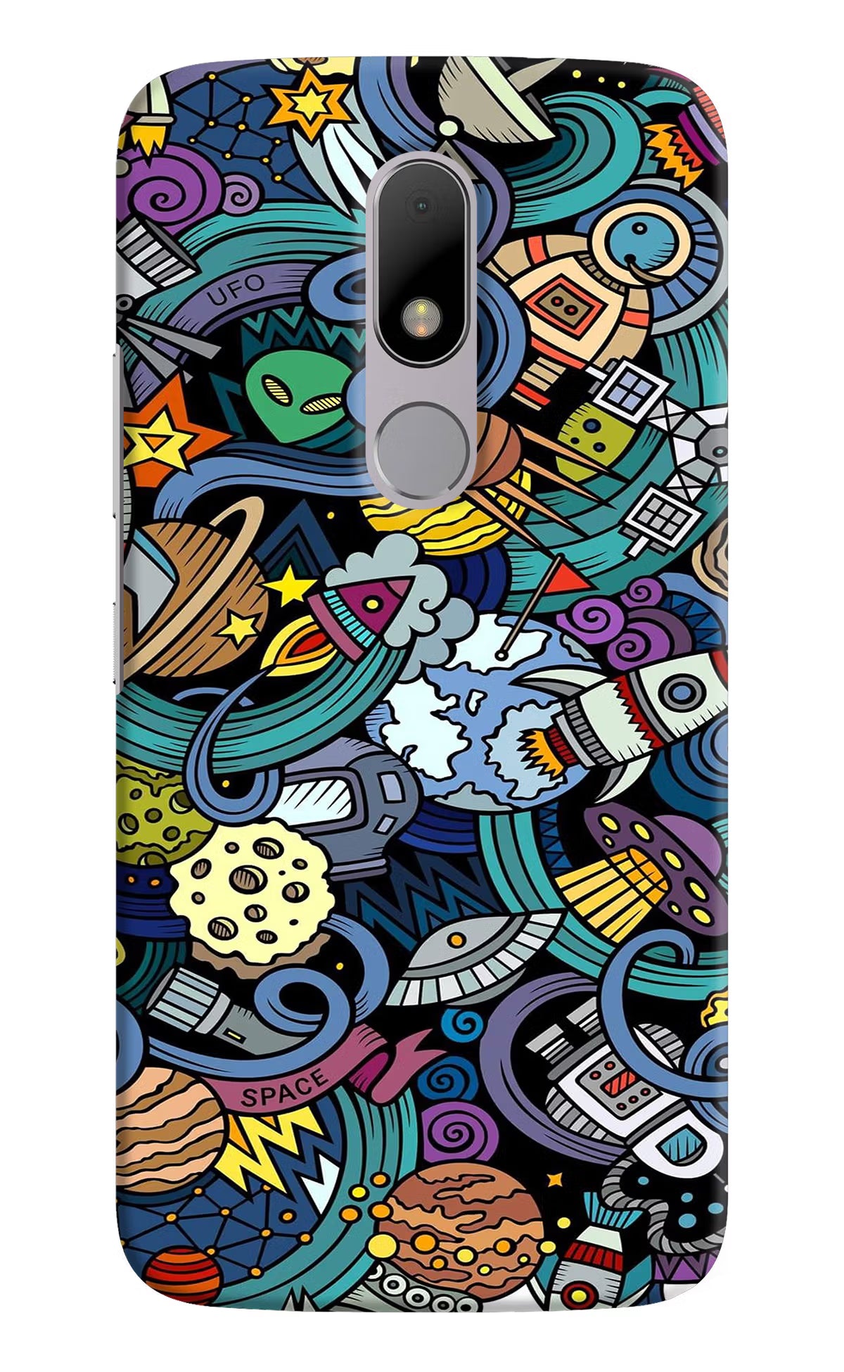 Space Abstract Moto M Hard Case Back Cover by Casekaro