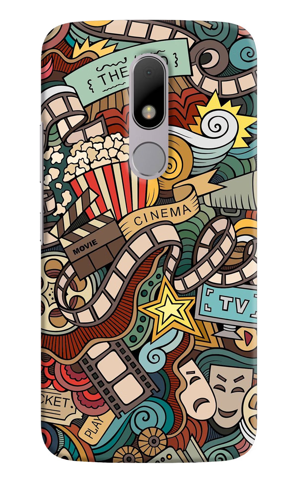 Cinema Abstract Moto M Hard Case Back Cover by Casekaro