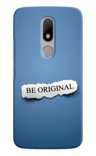 Be Original Moto M Hard Case Back Cover by Casekaro