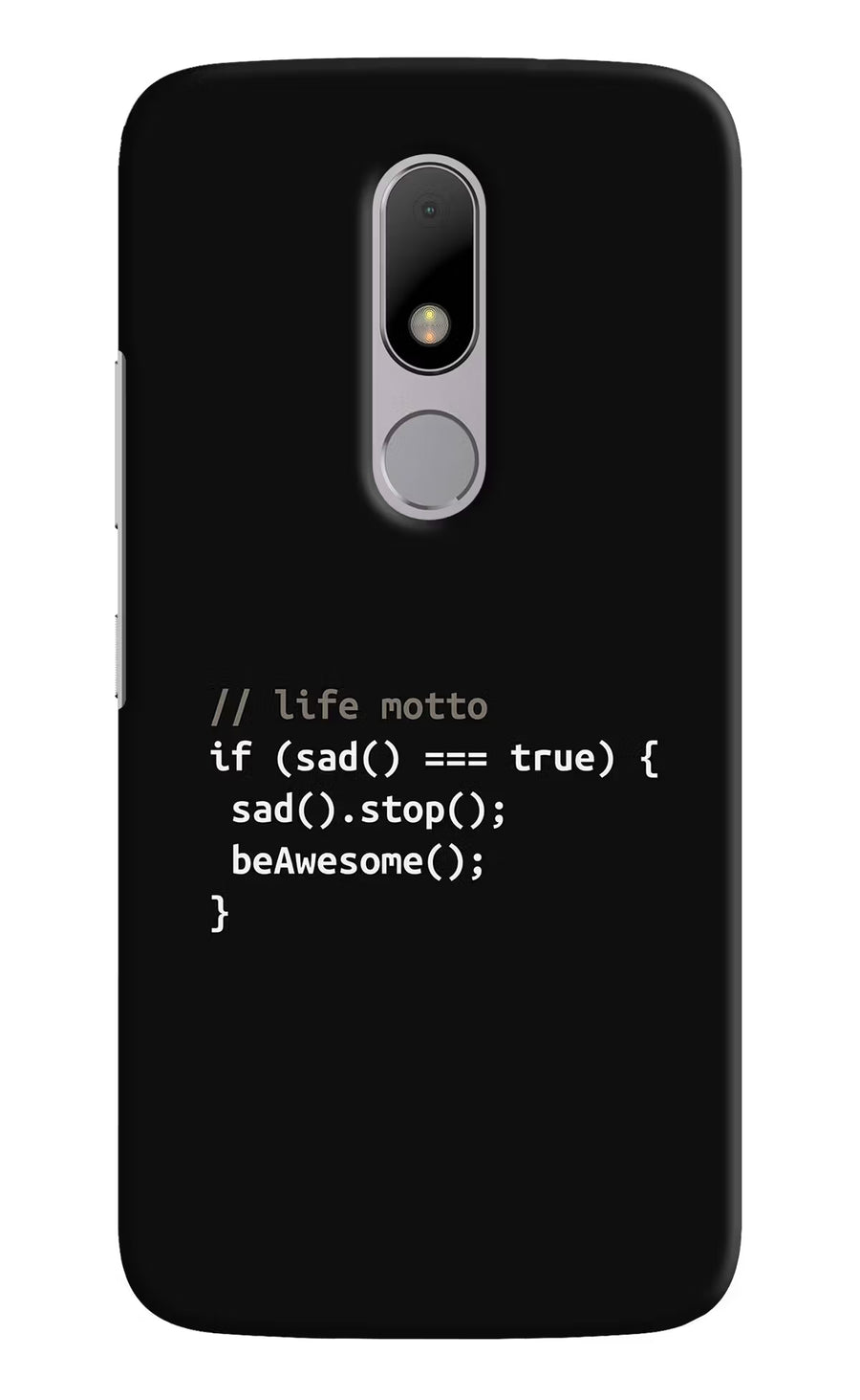 Life Motto Code Moto M Back Cover, Hard case