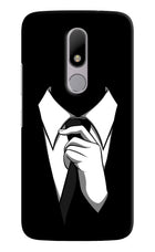 Black Tie Moto M Hard Case Back Cover by Casekaro