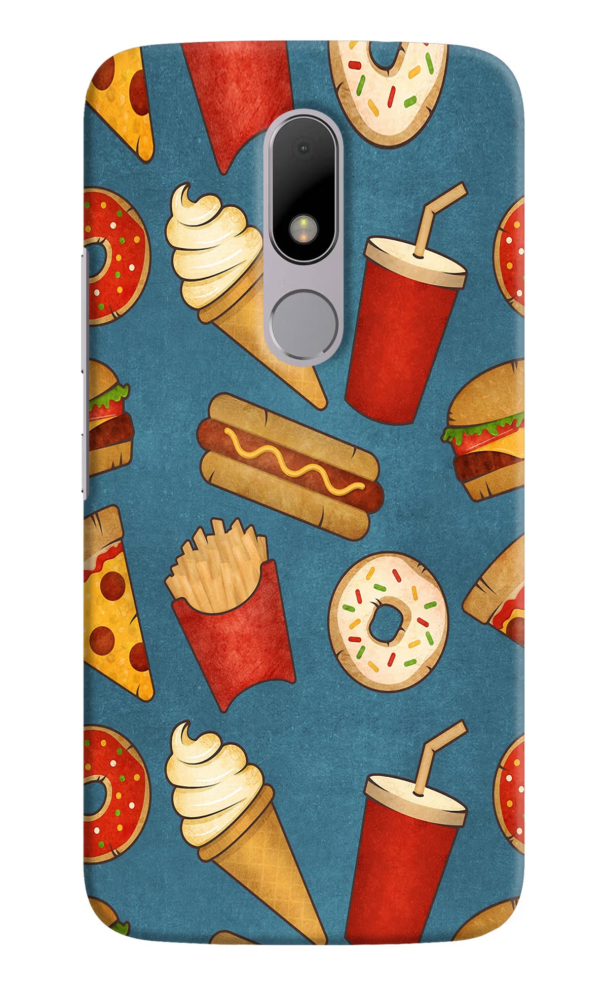 Foodie Moto M Hard Case Back Cover by Casekaro