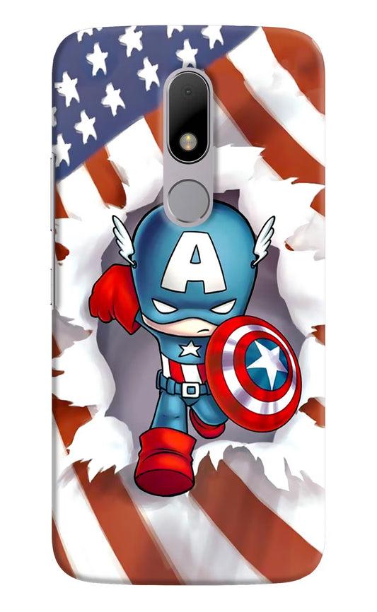 Captain America Moto M Hard Case Back Cover by Casekaro