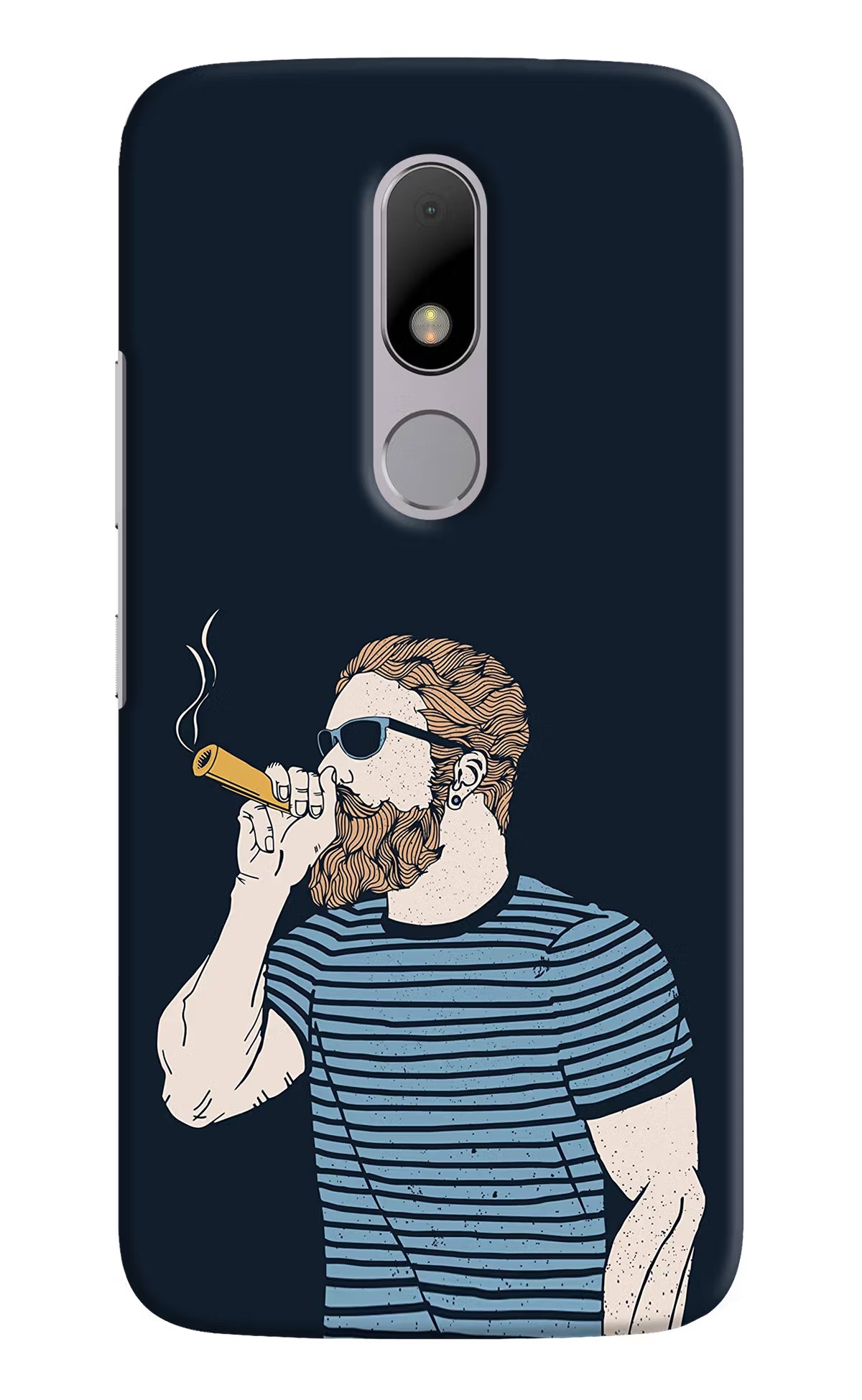 Smoking Moto M Hard Case Back Cover by Casekaro