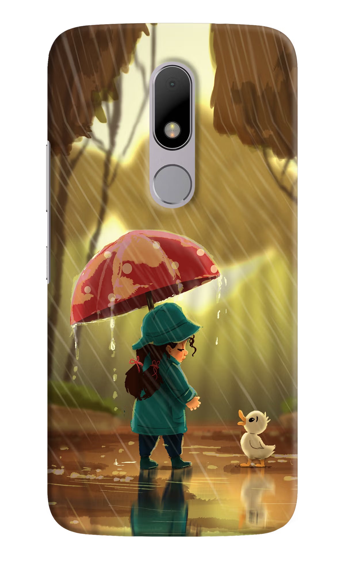 Rainy Day Moto M Hard Case Back Cover by Casekaro