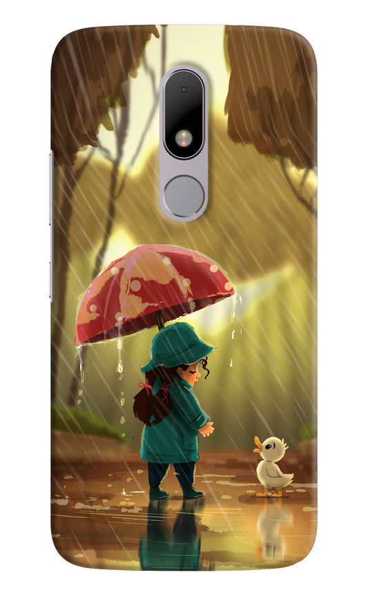 Rainy Day Moto M Hard Case Back Cover by Casekaro