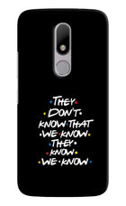 FRIENDS Dialogue Moto M Hard Case Back Cover by Casekaro