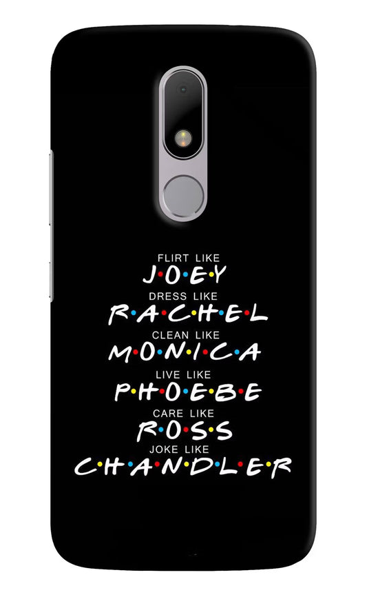 FRIENDS Character Moto M Hard Case Back Cover by Casekaro