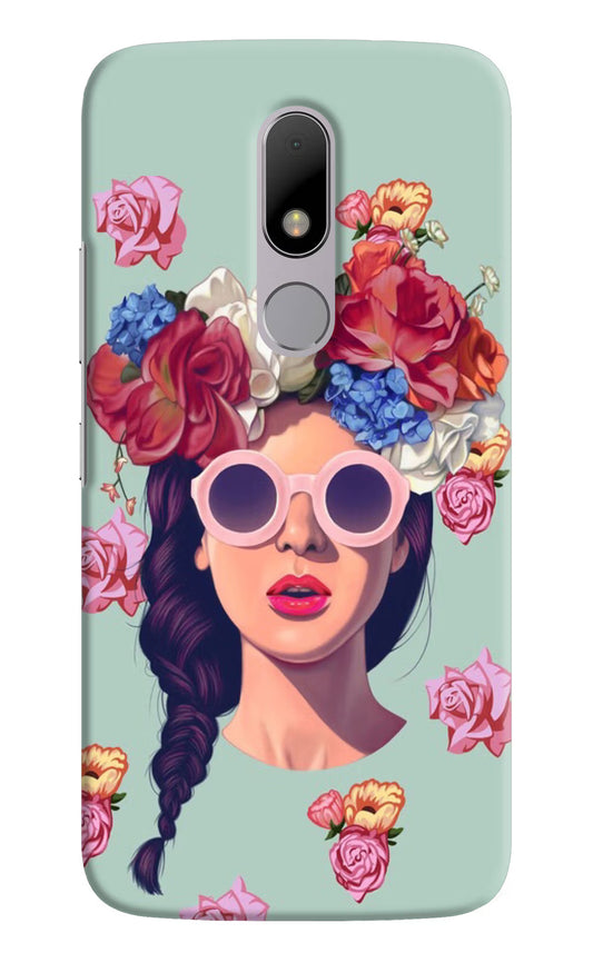 Pretty Girl Moto M Hard Case Back Cover by Casekaro