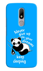 Keep Sleeping Moto M Hard Case Back Cover by Casekaro