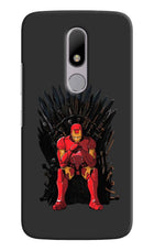 Ironman Throne Moto M Hard Case Back Cover by Casekaro