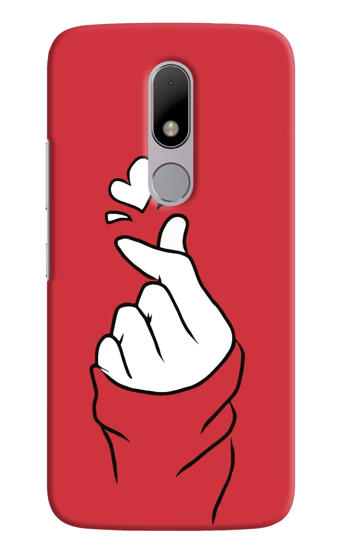 Korean Love Sign Moto M Hard Case Back Cover by Casekaro
