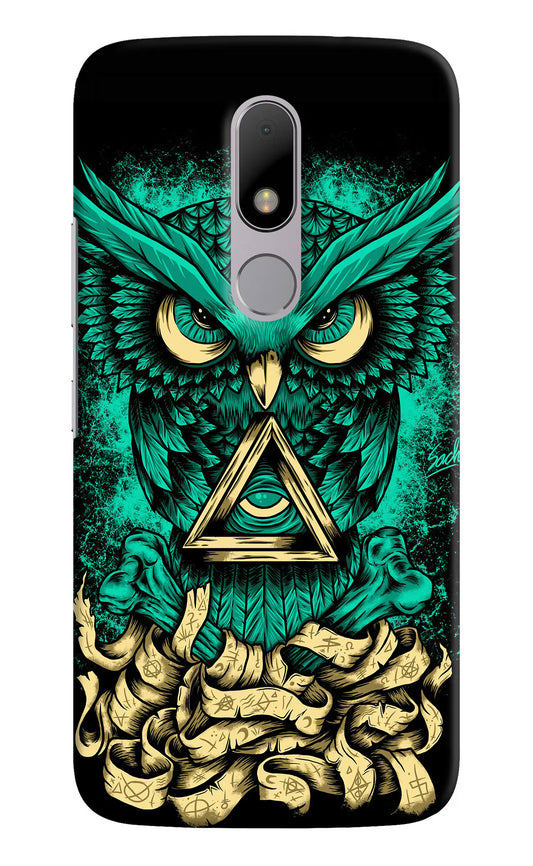 Green Owl Moto M Hard Case Back Cover by Casekaro