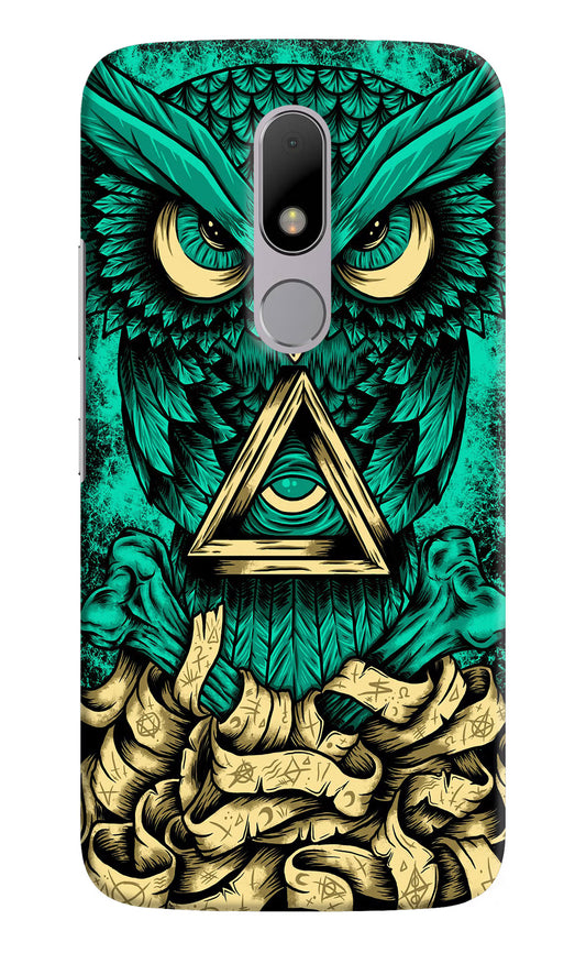 Green Owl Moto M Hard Case Back Cover by Casekaro