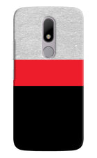 Tri Color Pattern Moto M Hard Case Back Cover by Casekaro