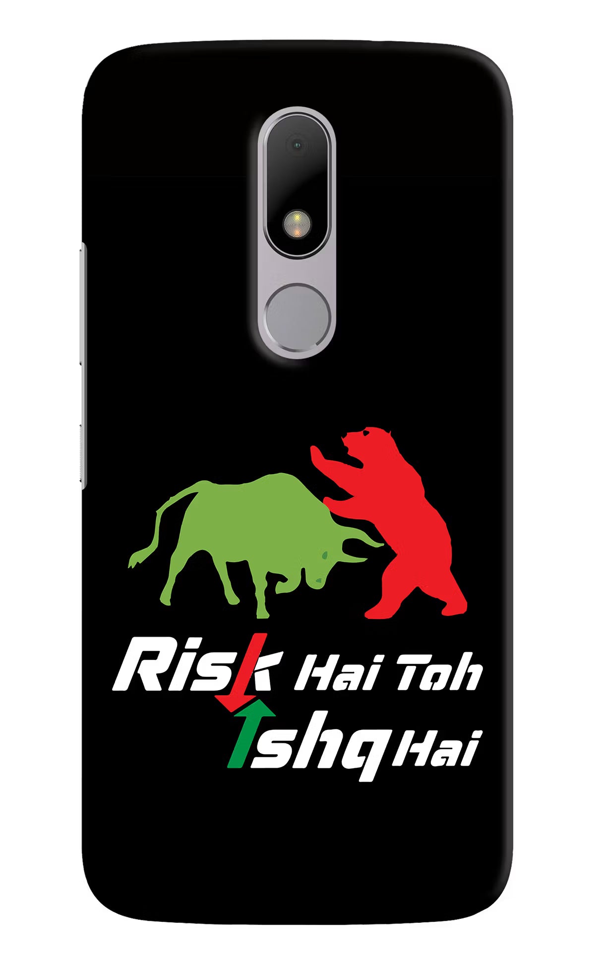 Risk Hai Toh Ishq Hai Moto M Hard Case Back Cover by Casekaro