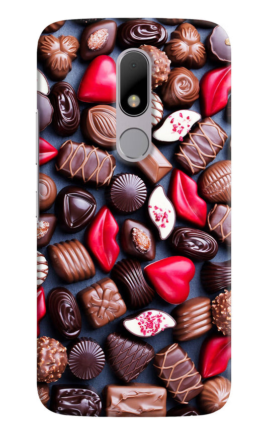 Chocolates Moto M Hard Case Back Cover by Casekaro