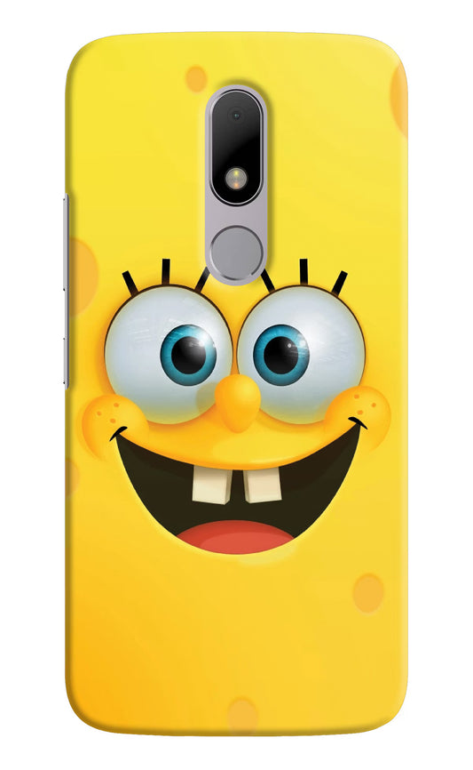Sponge 1 Moto M Hard Case Back Cover by Casekaro