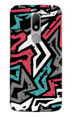 Geometric Graffiti Moto M Hard Case Back Cover by Casekaro