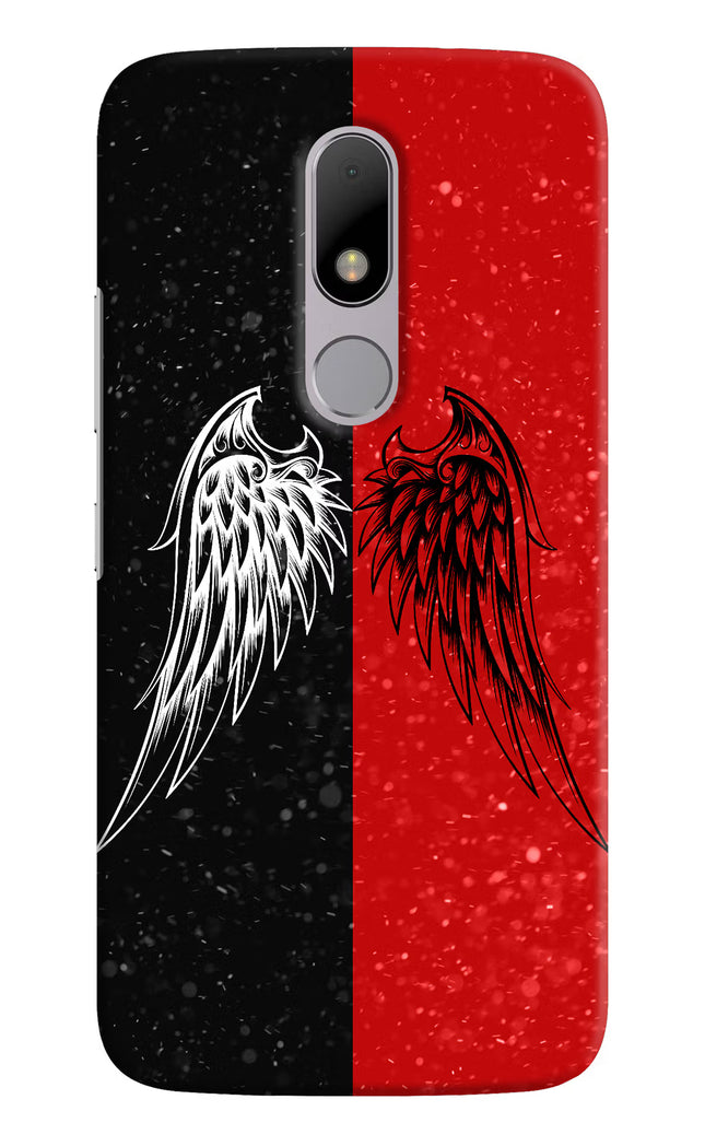 Wings Moto M Hard Case Back Cover by Casekaro