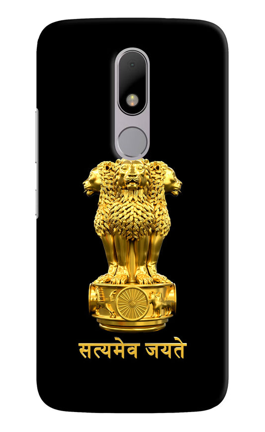 Satyamev Jayate Golden Moto M Hard Case Back Cover by Casekaro