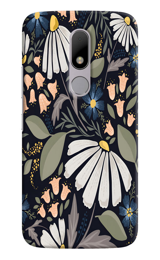 Flowers Art Moto M Hard Case Back Cover by Casekaro