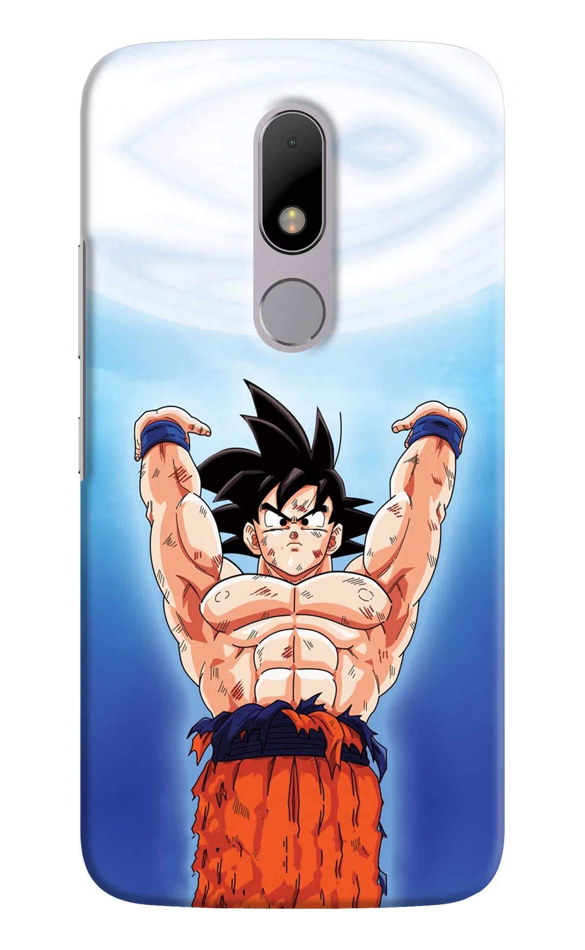 Goku Power Moto M Hard Case Back Cover by Casekaro