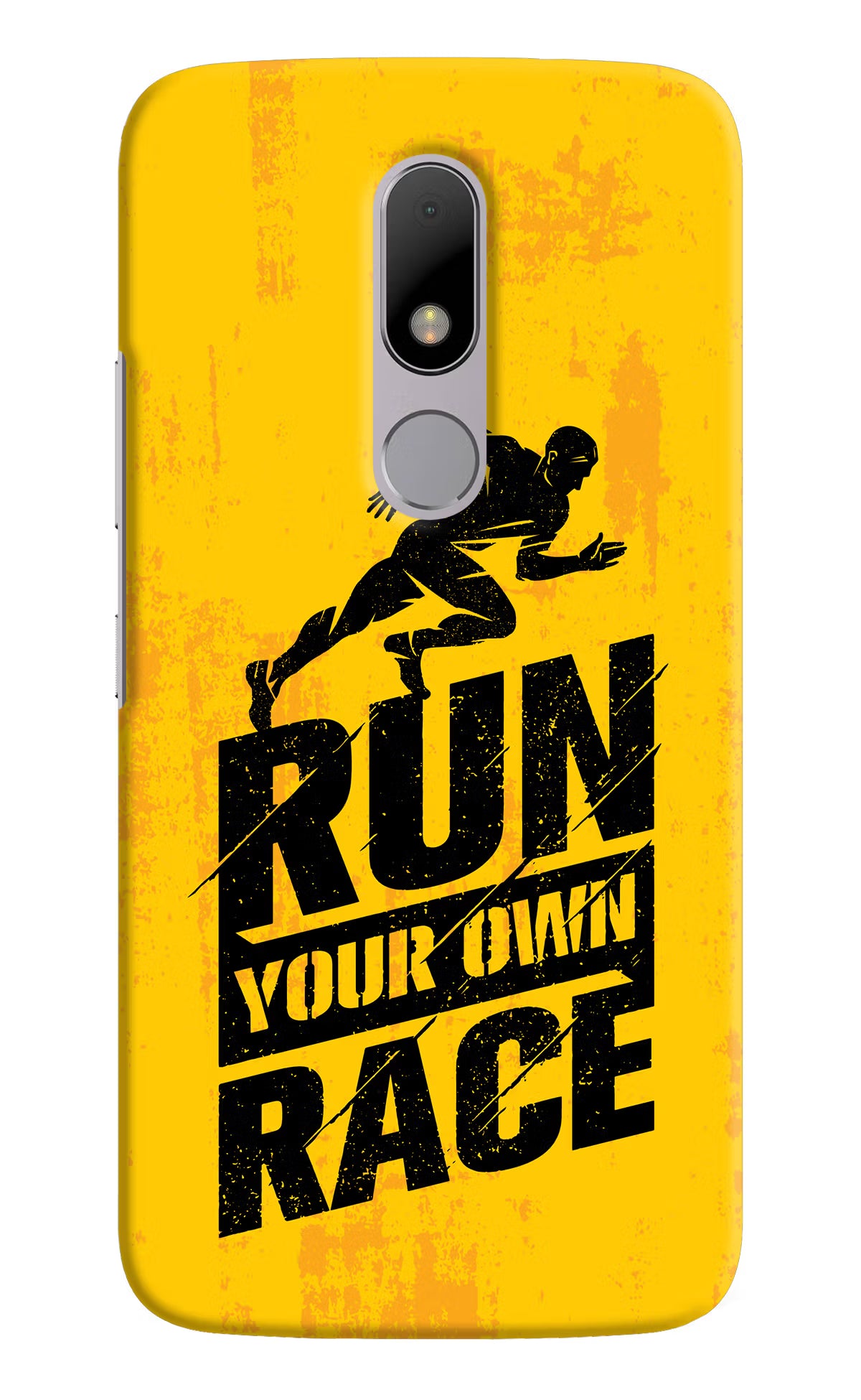 Run Your Own Race Moto M Hard Case Back Cover by Casekaro