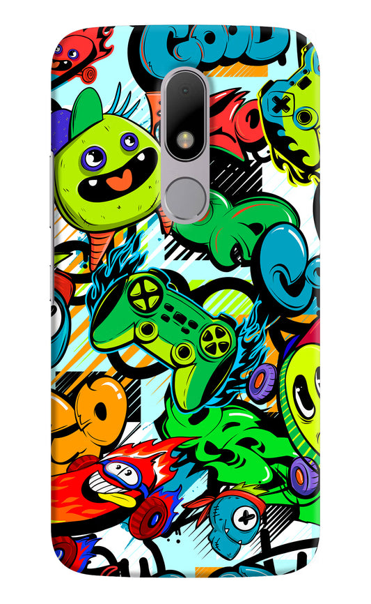 Game Doodle Moto M Hard Case Back Cover by Casekaro