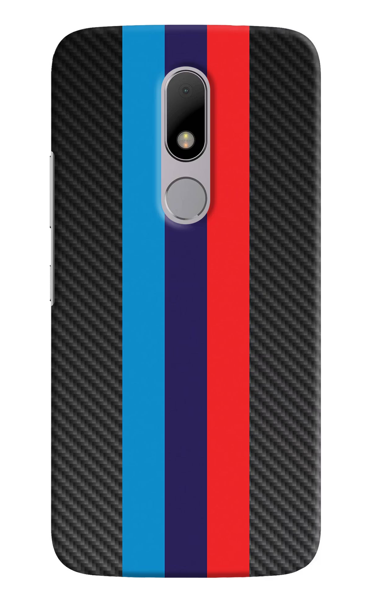 BMW Stripes Pattern Moto M Hard Case Back Cover by Casekaro