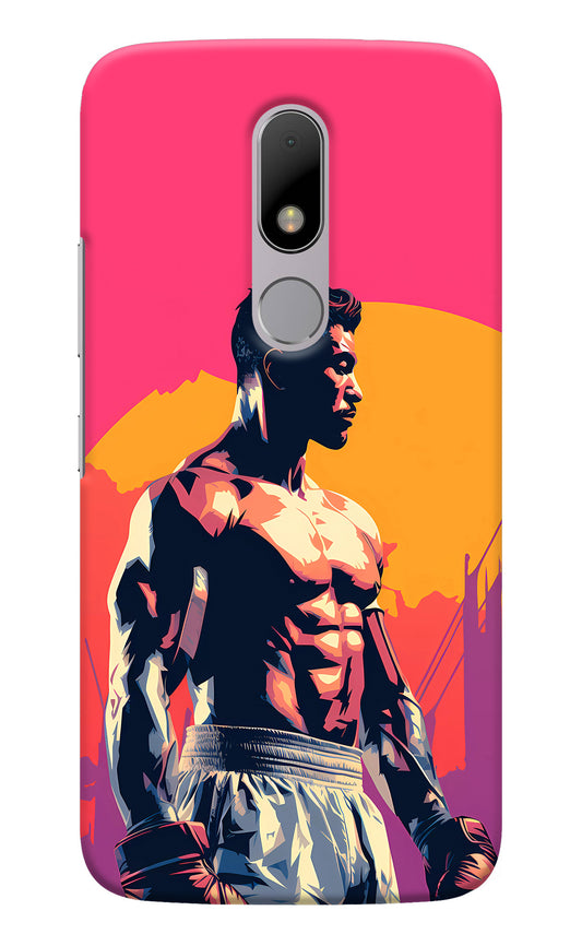 Sunset Warrior (AI Generated) Moto M Back Cover