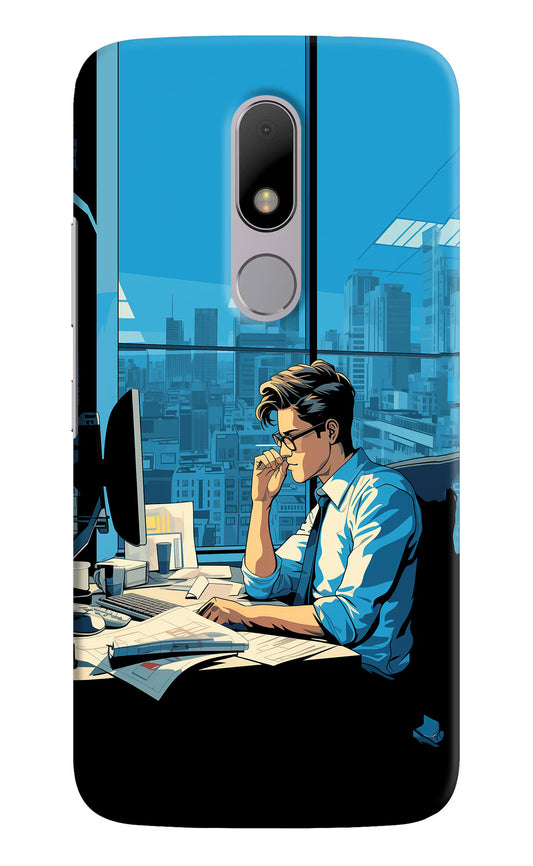 Focused Hustler (AI Generated) Moto M Hard Case Back Cover by Casekaro