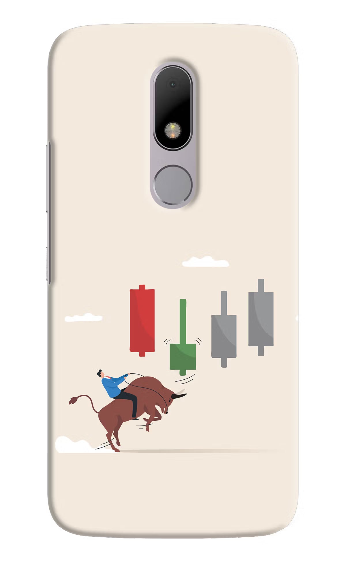Bull Trading Momentum Moto M Hard Case Back Cover by Casekaro