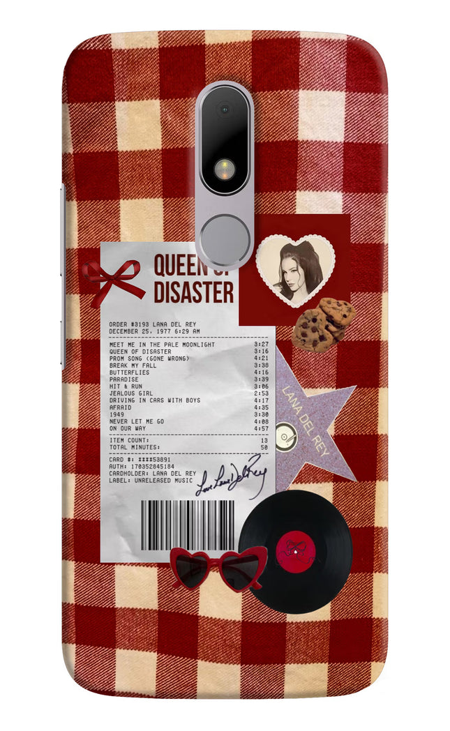 Queen of Disaster Moto M Hard Case Back Cover by Casekaro